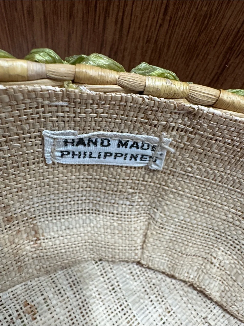 VTG Cottagecore Woven Basket Made in Philippines & Pyrex Glass Serving Bowl